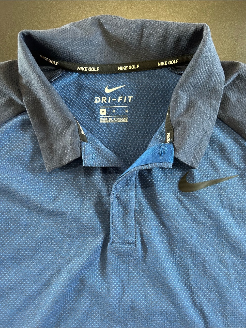 Nike Men's Two-Tone Blue Polo